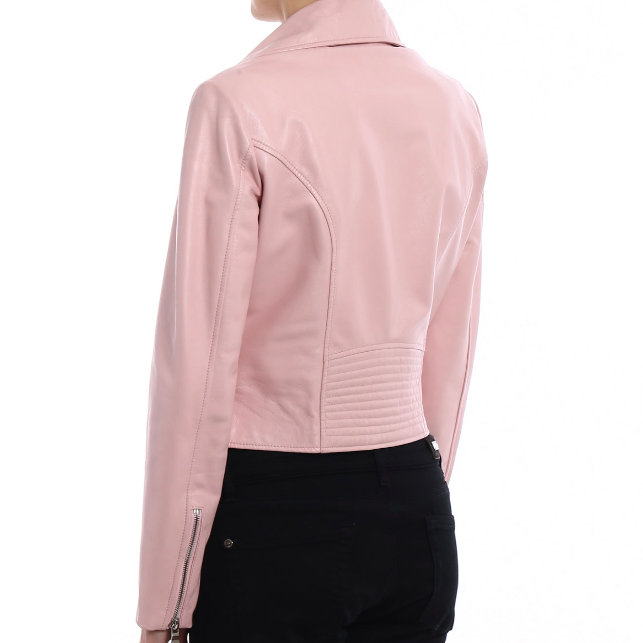 Moschino Italian Pink Leather Jacket – Boutique Edition